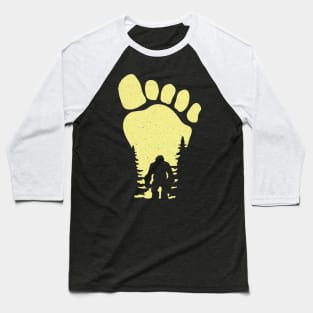 Bigfoot Footprint Baseball T-Shirt